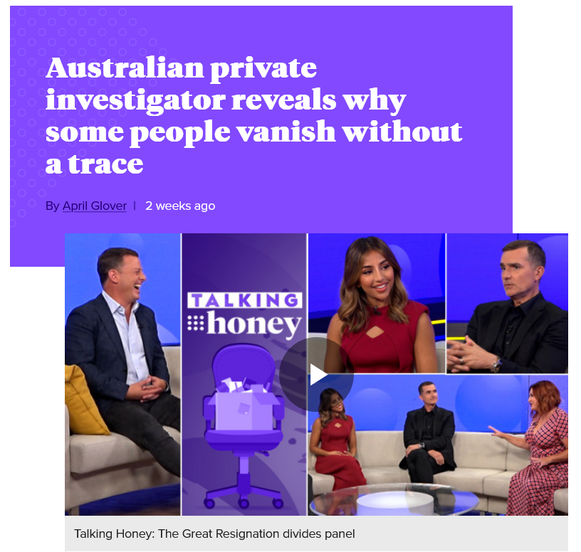 Read more about the article Australian private investigator reveals why some people vanish without a trace