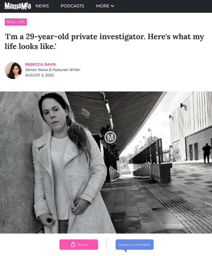 Read more about the article ‘I’m a 29-year-old private investigator. Here’s what my life looks like.’